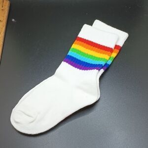 TODDLER rainbow tube socks